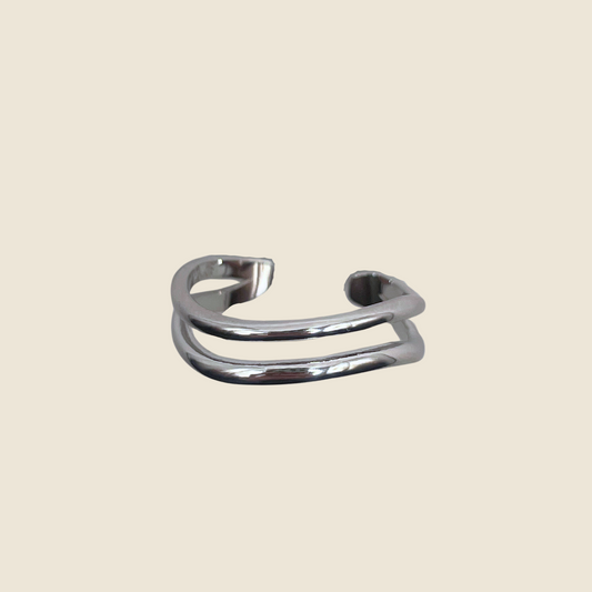 Open Wave Ring Silver