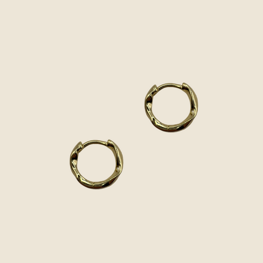 Small Organic Earring Gold