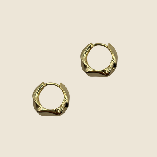 Chunky Organic Earring Gold